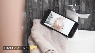 Isabelle Deltore, hot Aussie babe, takes shower and gets fucked
