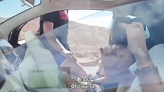 Stranger masturbates and cum on stranger in the street