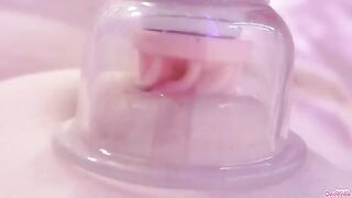 The 4th orgasm, nipples and pussy to be erected by sucking a toy