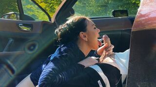 First public sex with a girl in the car, wild ride with Eva Soda!