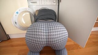My stepsister got stuck in the washing machine, so I had sex with her
