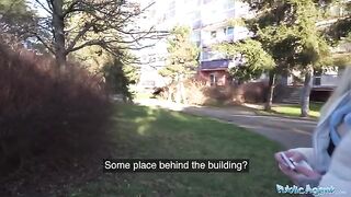 German blonde MILF found a new way to earn money with Public Agent