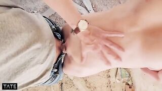She fucked in her own way, a risky urban encounter