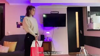 Student became a slut to pay his rent, first time anal