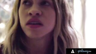 A bullied teen gets comfort from a popular girl in the bathroom during a party