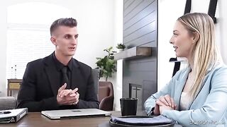 Skinny Lily Larimar nearly gets fucked to orgasmic climax on Passion-HD