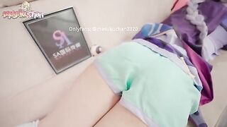 Qiqi gets her pussy filled with sticky, fresh cum