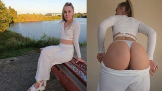 Date with a hot girl from the app, ending with a perfect finish
