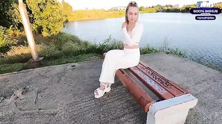 Date with a hot girl from the app, ending with a perfect finish