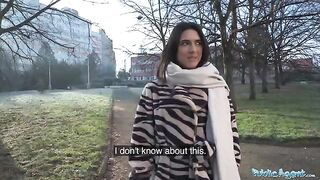 Public pick-up with a hot European biology student
