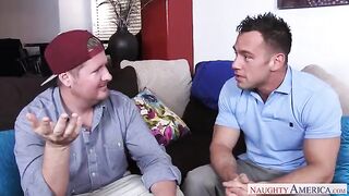 Sexy MILF Ariella Ferrera seduces her son's friend to get fucked hard