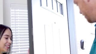 Skinny teen seduced her tutor for passionate sex on PASSION-HD