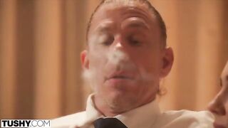 Bad girl Alex gets fucked in her tight ass by cheating husbands