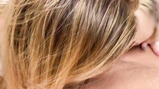 Tattoed step-sister joins a threesome in an intense FFM scene