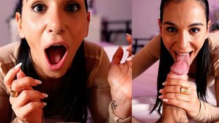 I love deepthroating big dicks, especially when they drain my cum