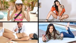 Little Asian Cuties Compilation featuring Ember Snow, Honey Gold, Lulu Chu & Vina Sky