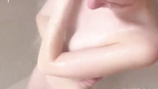 We washed our bodies and had sex right on the couch in a steamy scene