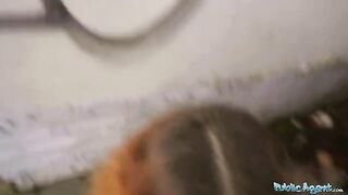 Public Agent Cheating wife gets fucked in public for cash
