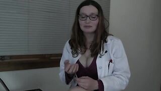 The doctor checked the man’s penis and jerked it off
