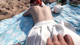 Sex on the beach with a kebab, rustic public intimacy
