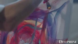 Art teacher Silvia Saige seduces her student with a steamy lesson