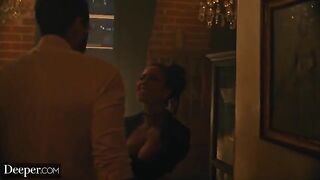 A busty black stripper gets creampied after the party by Deeper