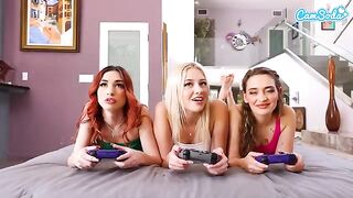 My stepsister took my PS5 so I had to fuck her and her friends