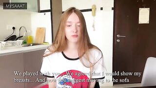 The guy taught his step-sister to play chess, but she lost