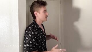 Two handsome guys fucked my sister's two girlfriends on her bed