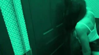 Roommate fucked a girl in the toilet bar, an intense encounter