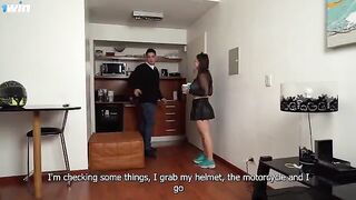Aglaia Spicy delivers her ass at a friend's house in this spicy scene