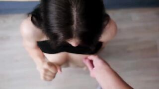 The cute girl has a tight ass and sucks dick very skillfully in this hot scene