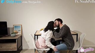 We studied together and ended up fucking, featuring Noah Pells' impressive big dick and the seductive big ass Latina vibe