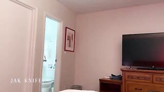 A guy is sharing a bed with the hot mom of his best friend