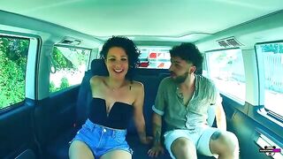 Two Italian couples enjoy each other in the camper