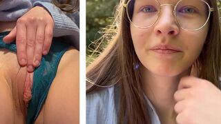 Petite teen sluts fuck outdoors and squirt cum