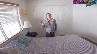 I was caught with my stepmom's panties, so she engaged in intimate acts with me