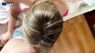 MILF stepmom seduced her stepson for breakfast