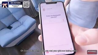 Girl has anal sex with her stepbrother after using an app together