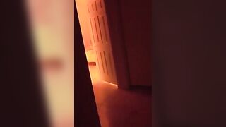 The red-haired girl fucks in front of her window, exciting the voyeur