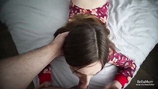 The best Christmas present is the stepsister's sweet pussy full of cum