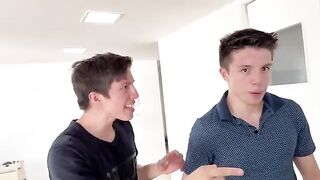 A busty MILF gets pounded by four muscular men in an orgy