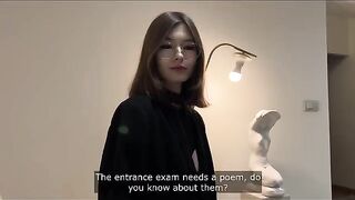 Instead of studying, better offer to fuck a classmate