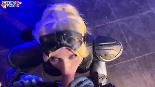 Starcraft's Nova Cosplay Girl Masturbates and Sucks Cock