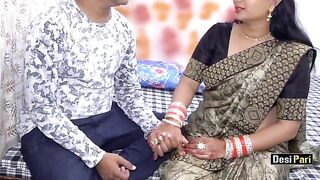 Desi Pari seduced stepbro to fuck on Rakhi with Hindi audio