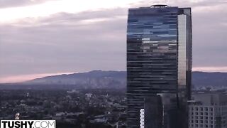 The anal-curious Keira has a special surprise for her boyfriend