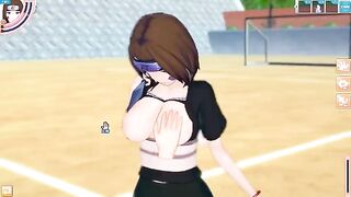 Naruto's big tits Rin Nohara is a hot 3D erotic anime video