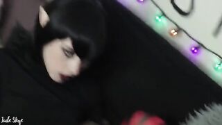 Vampire Mavis from Hotel Transylvania gets fucked and swallows cum