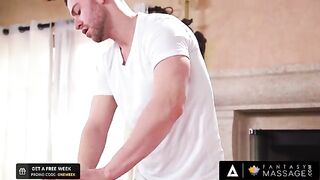 Elena Koshka gets rubbed by her boyfriend's masseur