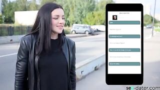 Meet a sexy girl who found a guy on a dating site and fucked with him